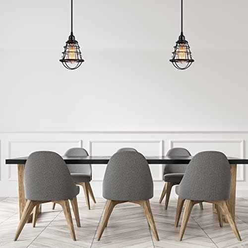 INNOCCY 2 Pack Industrial Pendant Light, E26 E27 Base