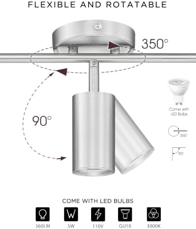 FEMILA 53" LED Track Lighting Kit, 3000K