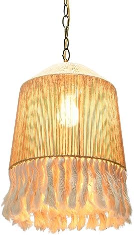 Coastal Pendant Lamp, Paper Rope Shade