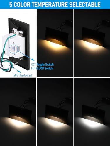 LEONLITE 3-Pack 120V LED Step Lights