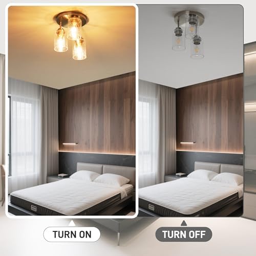 hykolity Semi Flush Mount Ceiling Light Fixture
