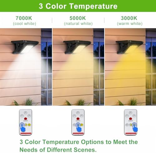 Tryme 118Leds Solar Lights Outdoor Clip Motion Sensor Lights Security