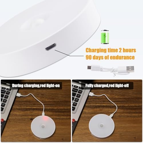 6 Pack Wireless Motion Sensor Under Cabinet Lights