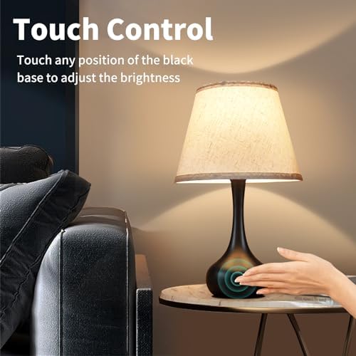 ONEWISH Touch Bedside Lamp, 17.32''