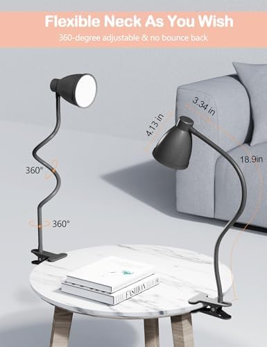 BOHON Desk Lamp, 5 Color Modes, Black