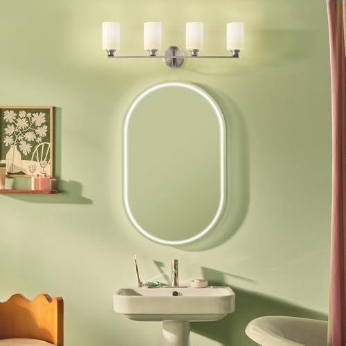 Kichler Gioe 4-Light Brushed Nickel Bathroom Vanity Light