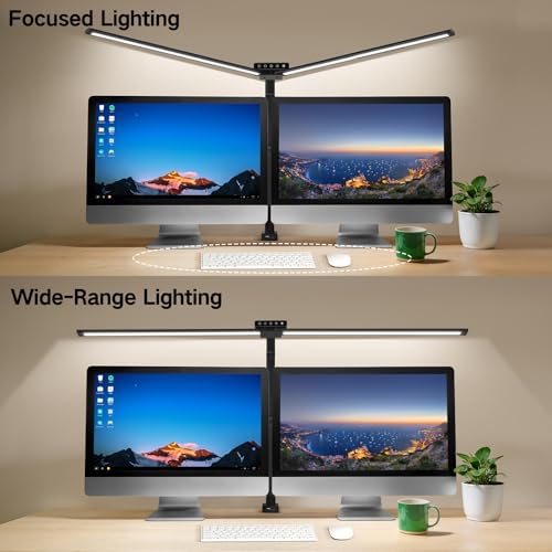 OUTON 29.5" LED Desk Lamp with Clamp, 24W