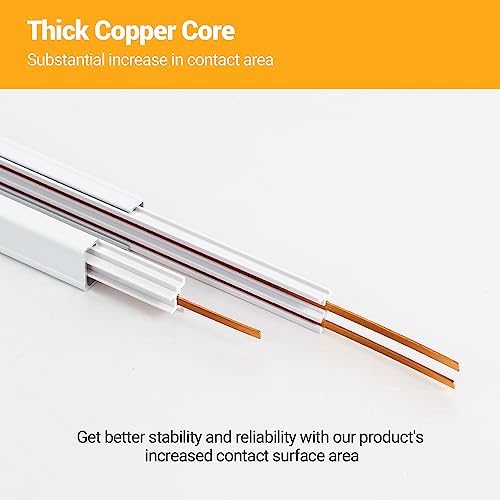 40FT H Track Lighting Rails Kit, White