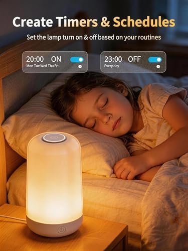 Smart Touch Rechargeable Multi-Color Bedside Lamp