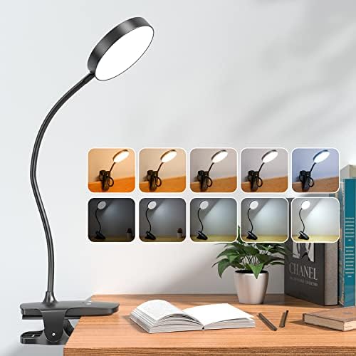 Mubarek Clip-on Lamp, 200LM Rechargeable Reading Light
