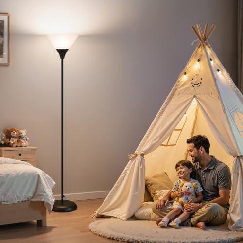 Coucrek Torchiere Floor Lamp for Living Room