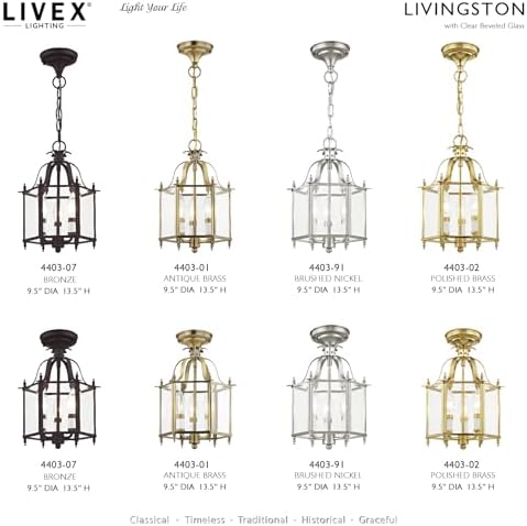 Livex Lighting 4403-91 3-Light Chandelier