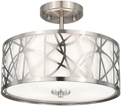 Edwarmlux 3-Light 12.6" Semi Flush Mount Ceiling Light