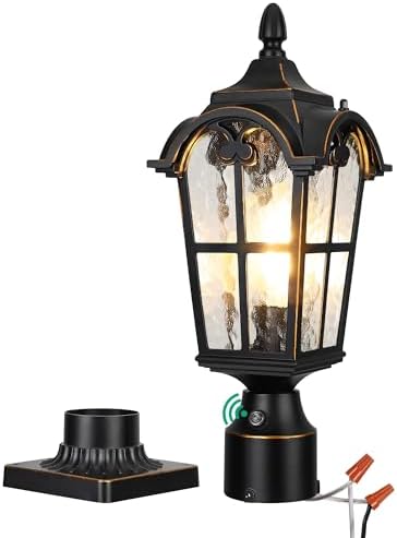 EDISHINE Dusk to Dawn Outdoor Post Light