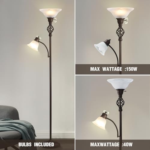 GyroVu LED Torchiere Floor Lamp