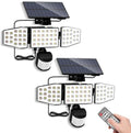 ALUSSO Solar Lights, Motion Sensor, 2 Pack