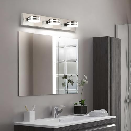 Brushed Nickel 24in Bathroom Vanity Light