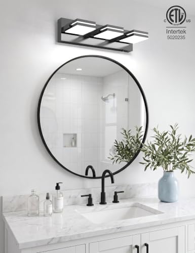 VOLISUN 3-Light 24-Inch LED Vanity Light, Black