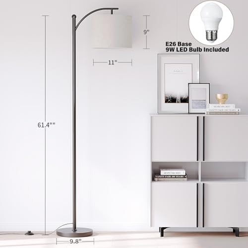SUNMORY Arc Floor Lamp, 3 Color Temperatures