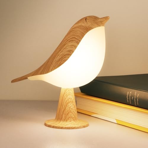 Deogos Small Bird Desk Lamp, Rechargeable, 3 Color Temperature