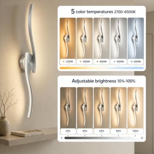31.5 Inch LED Bathroom Vanity Light, Brushed Nickel