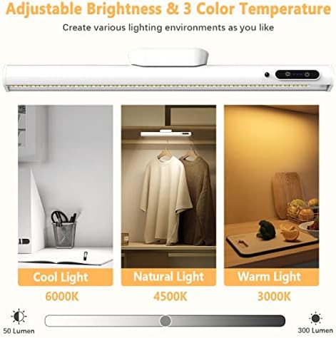 Rechargeable Magnetic LED Light Bar, 4000mAh