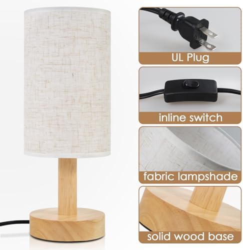 Rechargeable Cordless Table Lamp, Touch Stepless Dimming