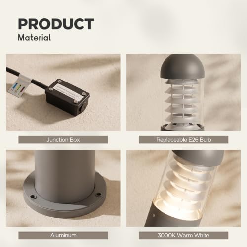 31.5" IP65 Waterproof Wired Landscape Path Lights