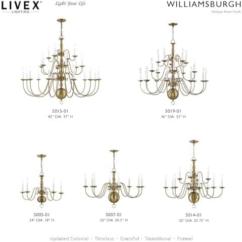 Livex Lighting 5005-01 Williamsburgh Chandelier