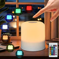 Portable Night Light Bedside Lamp, Touch and Remote Control