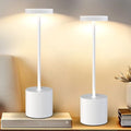 AUDLES White Cordless Table Lamp Set of 2, Rechargeable