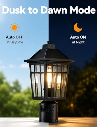 Yisuro Hardwired 360° Motion Sensor Post Light