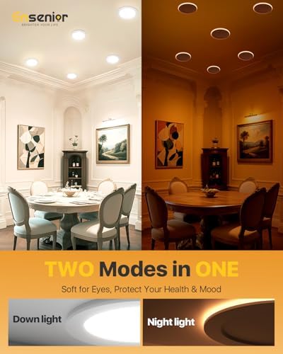Ensenior 20 Pack 6 Inch LED Recessed Ceiling Light