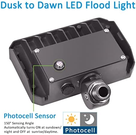 60W LED Flood Light with Knuckle, 5000K