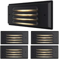 Sunco Lighting 4-Pack 5W LED Outdoor Step Lights, Bronze