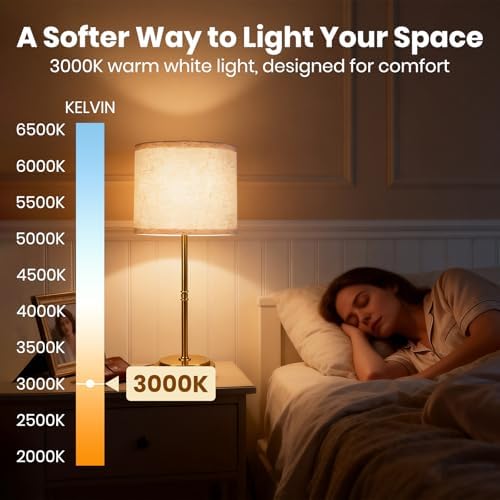 AWOKE 17.7-Inch Cordless Table Lamp, 7500mAh