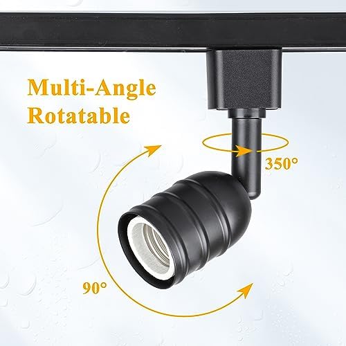 Mecgirn H Track Lighting Heads, E26 Base, 3 Pack
