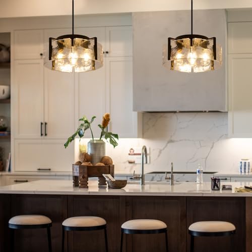 Black 4-Light Chandelier
