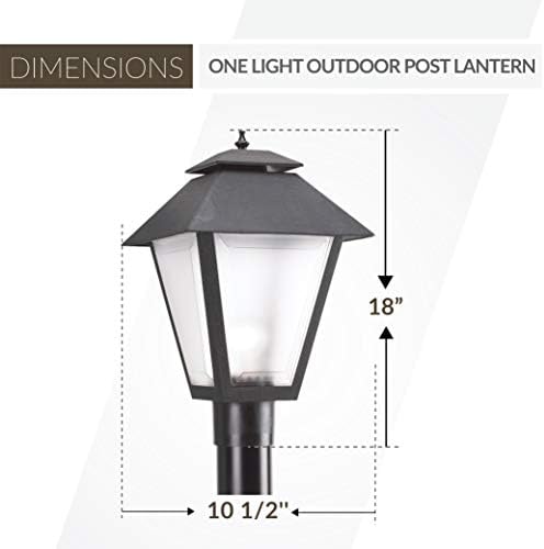 Generation Lighting Outdoor Post Lantern, Black