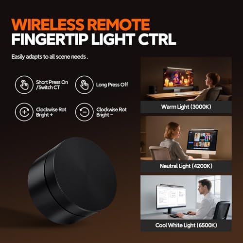LYMAX Monitor Light Bar, USB Dimmable Computer Lamp