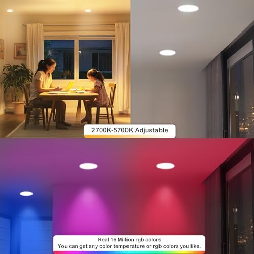 MELPO Smart 6 Inch Recessed Lighting, 12 Pack