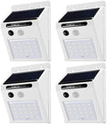 TORCHSTAR 4-Pack Solar Motion Sensor Lights, 6500K