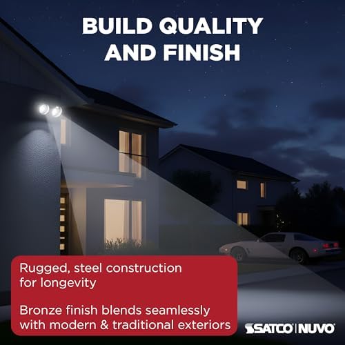 Nuvo SF77/495 2-Light Outdoor Flood Light, Bronze