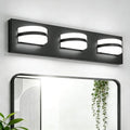 Rotatable 3-Light LED Bathroom Vanity Light, Black