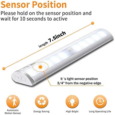 KULED 10-led Motion Auto Sensing LED Light, Battery Powered DIY