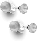 LUTEC 2 Packs 300 Watt Halogen Motion Activated Integrated Dual-Head