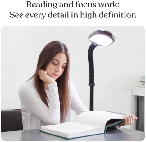 Brightech Litespan LED Floor Reading Lamp, Black