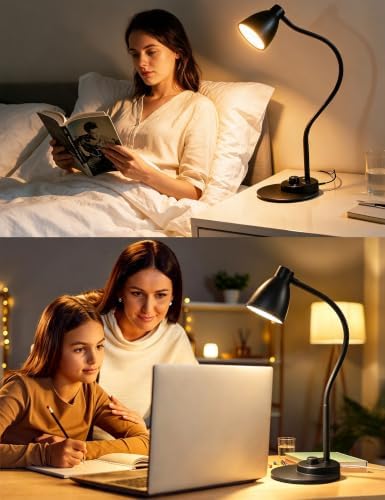 BOHON Dimmable LED Desk Lamp, Black