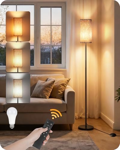 64.2" Dimmable Floor Lamp with Remote and Foot Switch