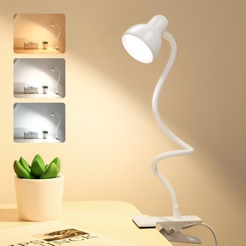 Clip-On USB Reading Lamp, 3 Color Modes